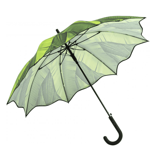 parasol w liście bananowca