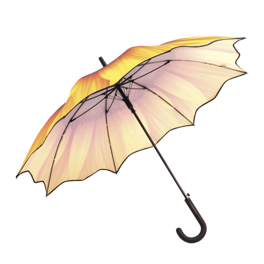 parasol w kształcie kwiatu słonecznika