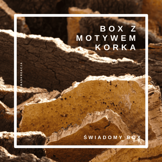 box z motywem korka