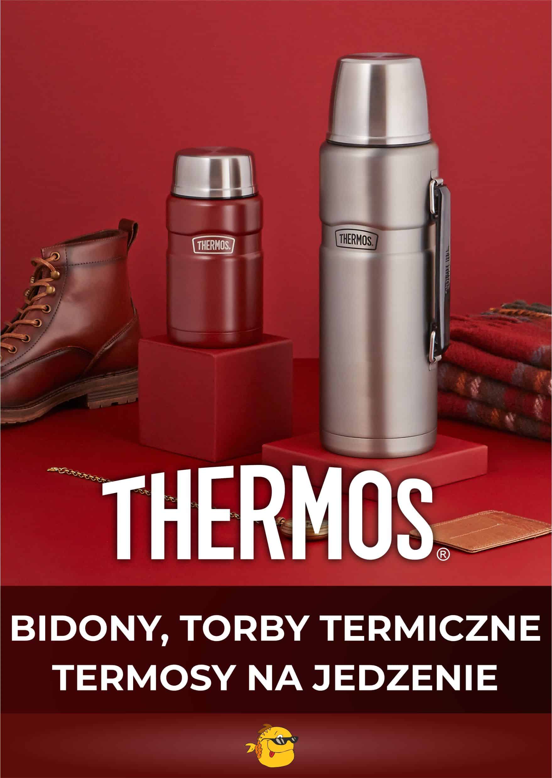 Butelki termiczne, bidony, termosy, termosy na żywność, torby termiczne marki Thermos