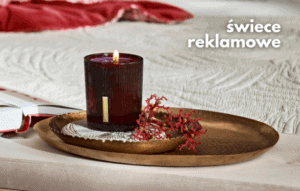świece z logo firmowe