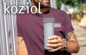 koziol logowane butelki