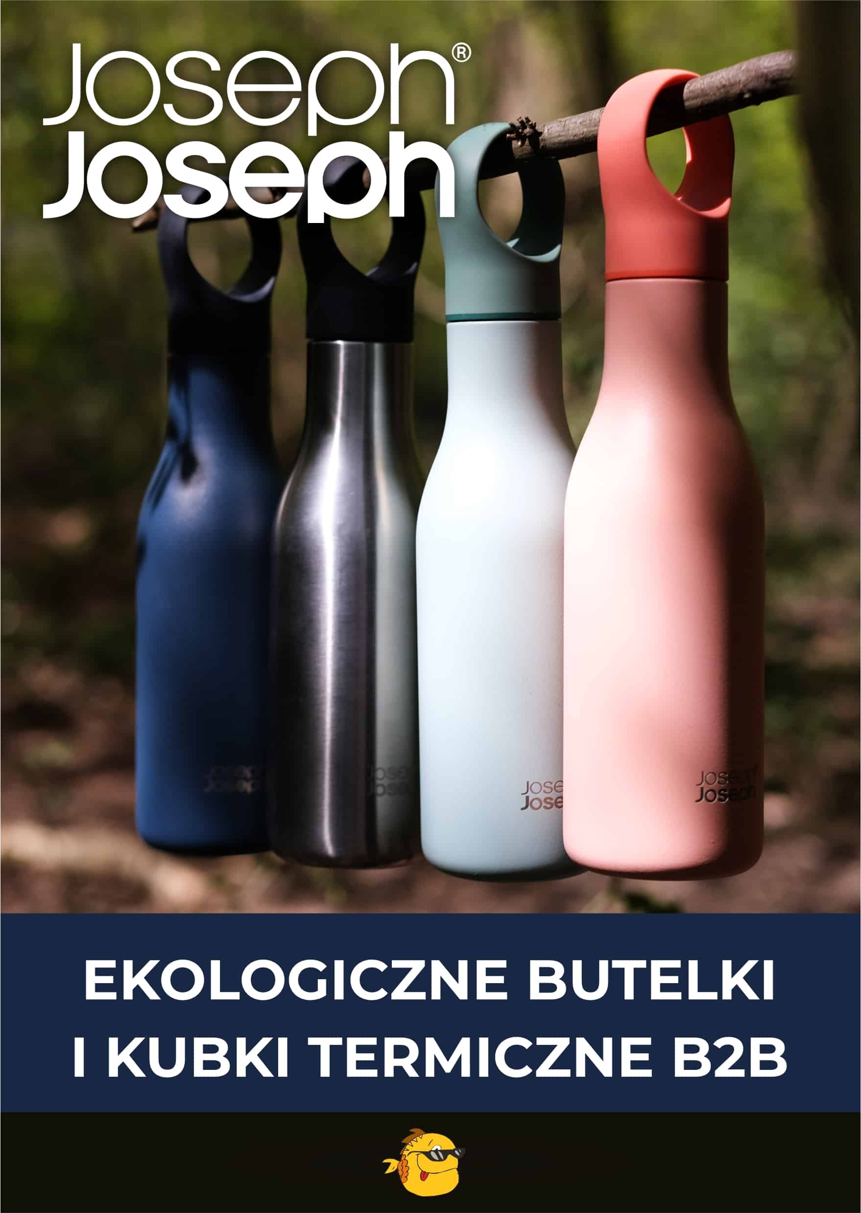 Butelki i kubki termiczne marki Joseph Joseph. Oryginalne gadżety outdoorowe b2b