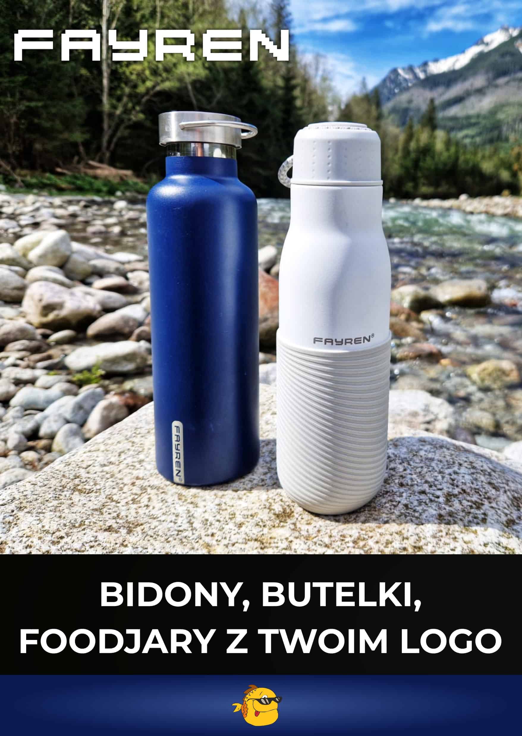 Bidony, butelki, termosy, foodjary marki Fayren
