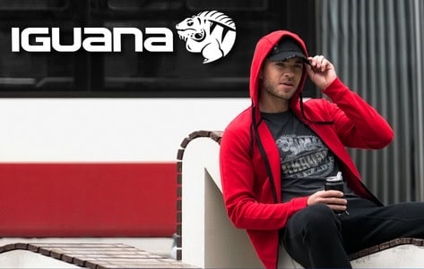 iguana bluzy z logo