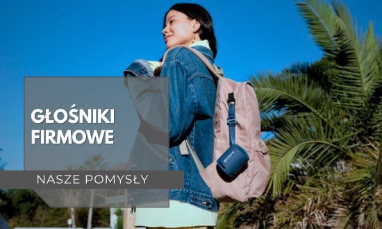 głośniki z logo