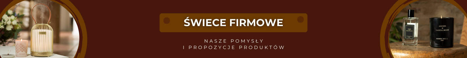 świece z nadrukiem