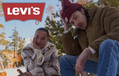 kurtki z logo levi's
